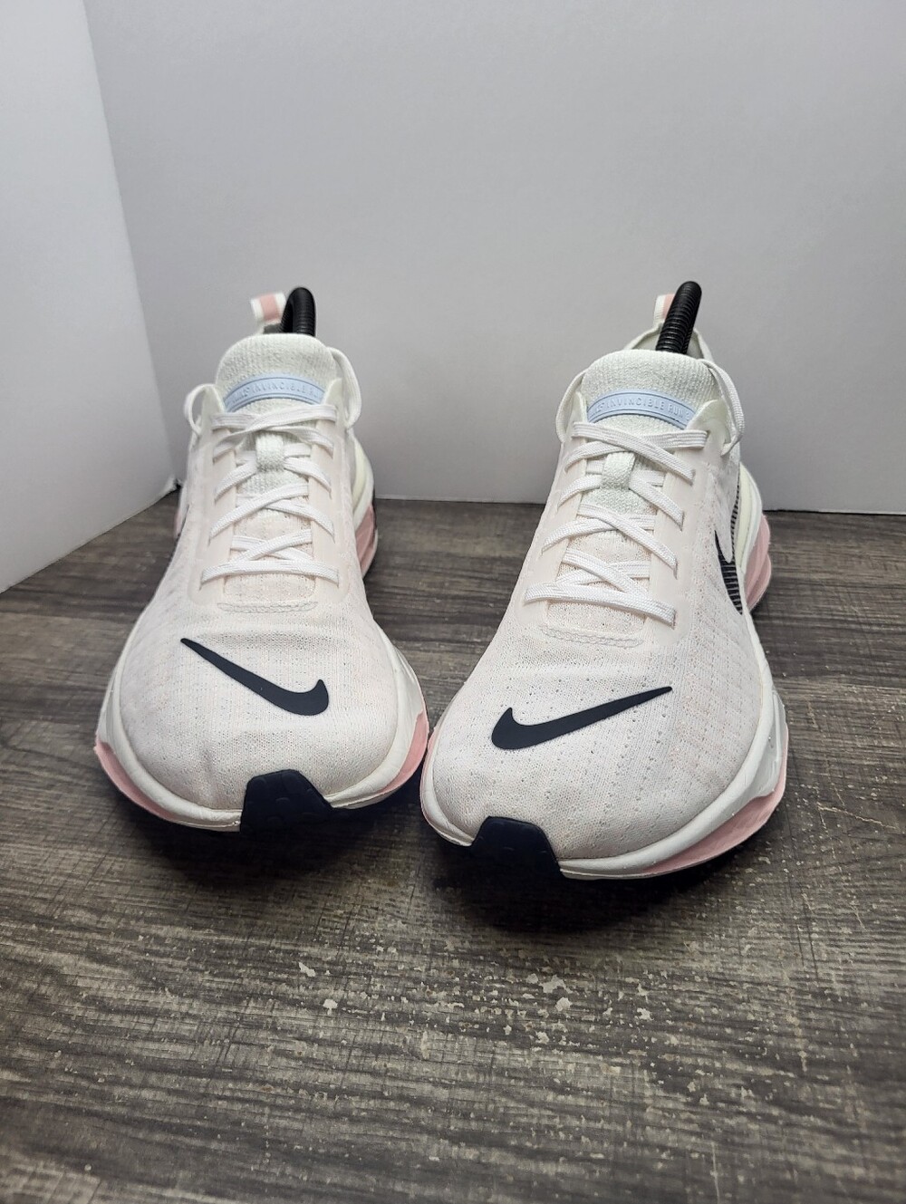 Nike Zoom X Women's Running Shoes - White, Pink & Black Swoosh - Picture 4 of 10